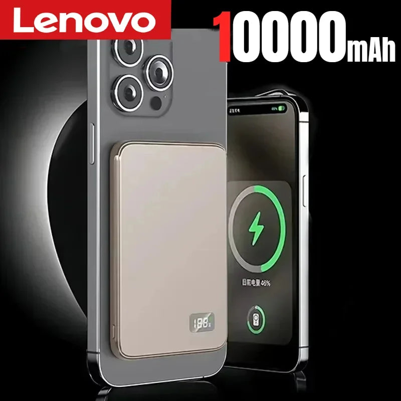 Lenovo Large Capacity Magnetic Power Bank  20W Wireless Fast Portable Charger for Magsafe Powerbank for iPhone Samsung 2026 New Car Mobile World
