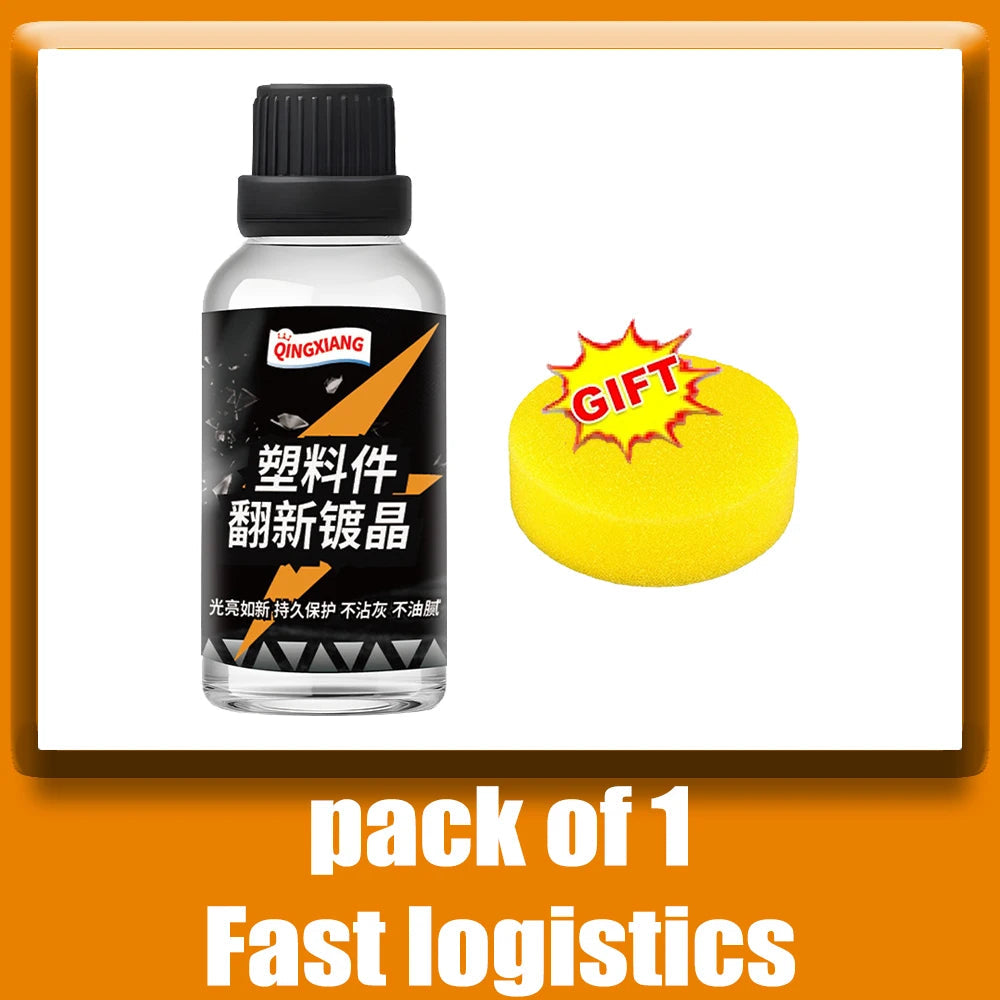 Plastic Restorer Longlasting Trim Hydrophobic Liquid Kit Coating Keyboard Repairman Cleaner Renovator for Car Detailing CM World