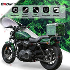 Car Stickers Anime Car Foil Ring Air Release Waterproof Green Skull Automotive Vinyl Wrap Body Film Auto Outdoor Accessories Car Mobile World