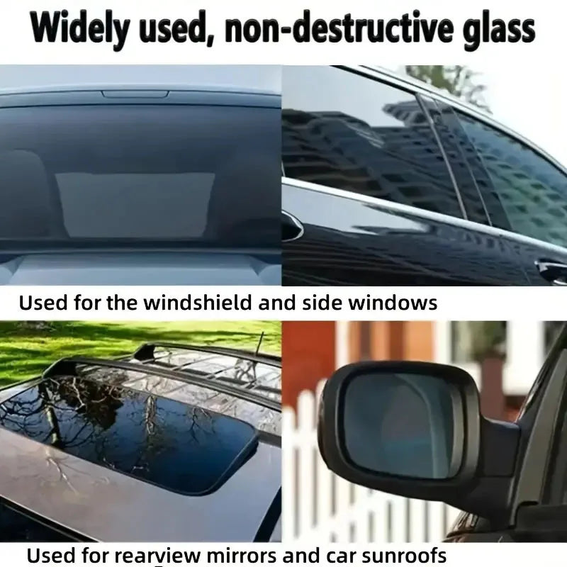 Glass Polishing Compound,Car Windshield Oil Film Remover Deep  Polishing Car Window And Mirror Repair Kit Car Scratch Compound CM World