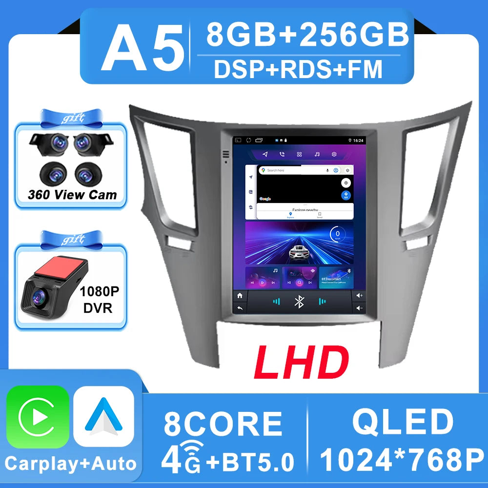 Android 16 Car Radio 9.7 inch For Subaru Outback 4 BR Legacy 5 2009 - 2014 Multimedia Video Player Navigation GPS Stereo Carplay CM World