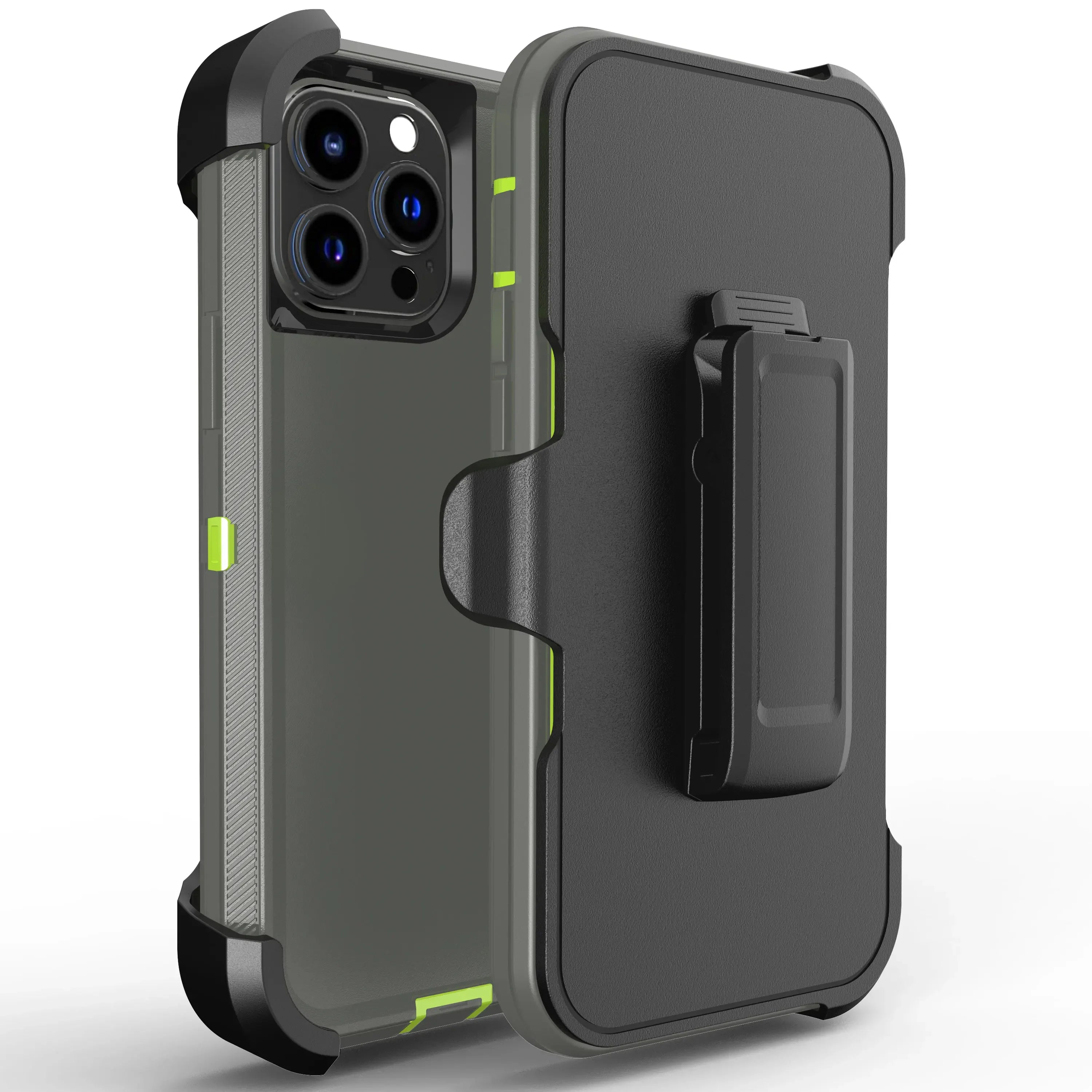 Luxury OTT Armor BOX Phone Case for IPhone 17 Air 16 15 14 Plus 13 12 Pro Max Soft Bumpers with Belt Clamp Protective Hard Cover Car Mobile World