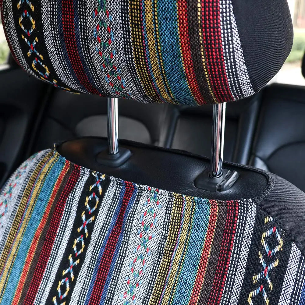 Multi-Color Baja Saddle Blanket Weave Universal Car Seat Cover CM World
