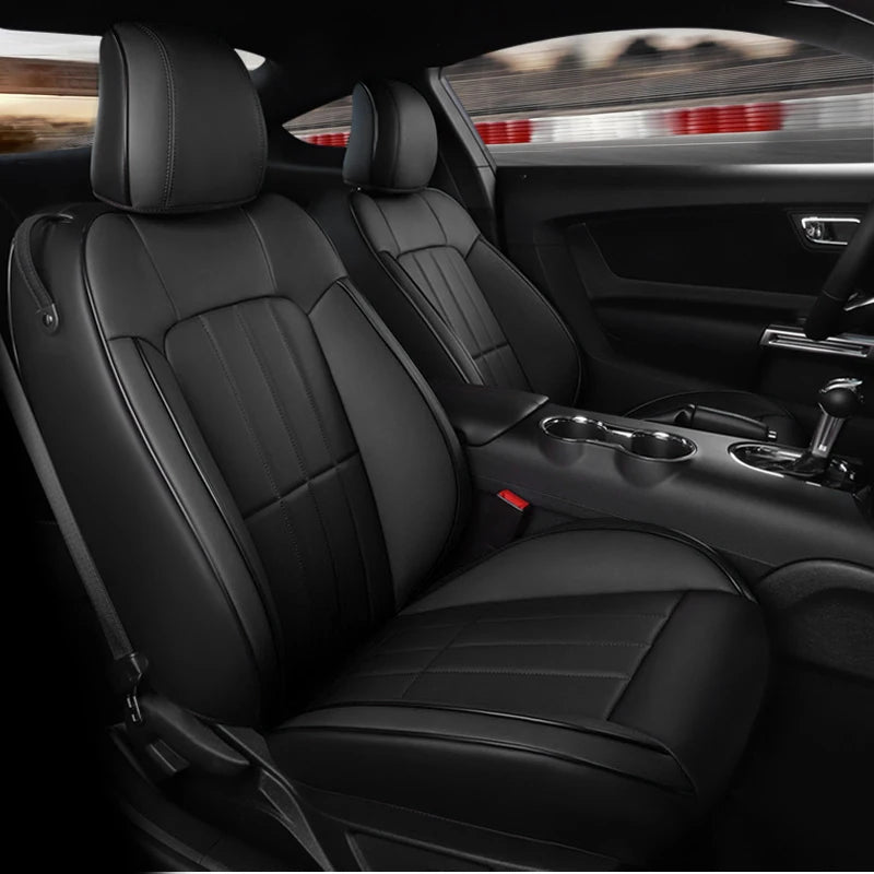 Custom Fit for 2015-2024 Mustang Coupe Car Seat Covers Full Set Durable Quality Material for Ford Mustang Coupe Gt CM World