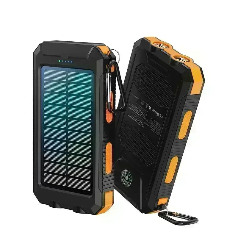 Top-Rated 10000mAh Solar Power Bank Waterproof Fast Charge External Battery Pack Car Mobile World