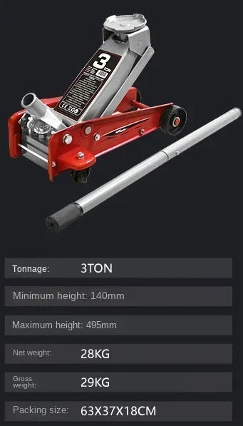Durable  New Car mounted horizontal jack SUV car sedan hydraulic 2-ton car mounted hydraulic jack