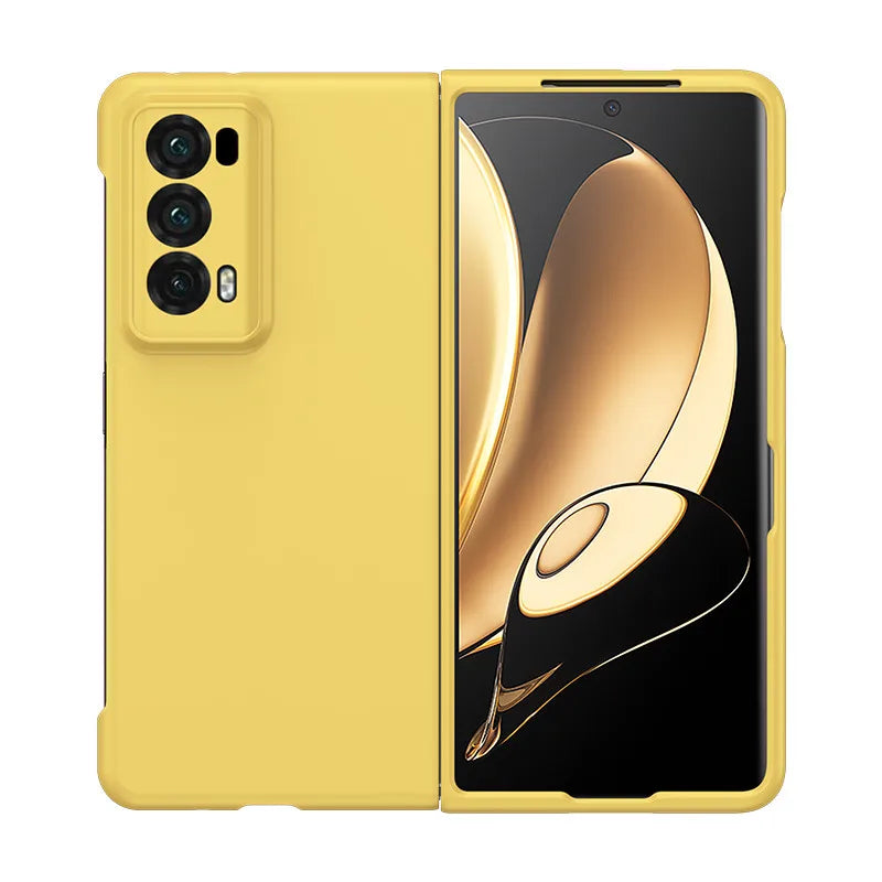 PC Hard Shell Phone Case For Honor Magic V2 Solid Color Protective Cover Car Mobile World