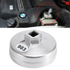 74mm 14-Teeth Oil Filter Wrench, Aluminum Socket Removal Tool for BMW Audi Mercedes Benz VW Porsche, Cap Style Filter Tool