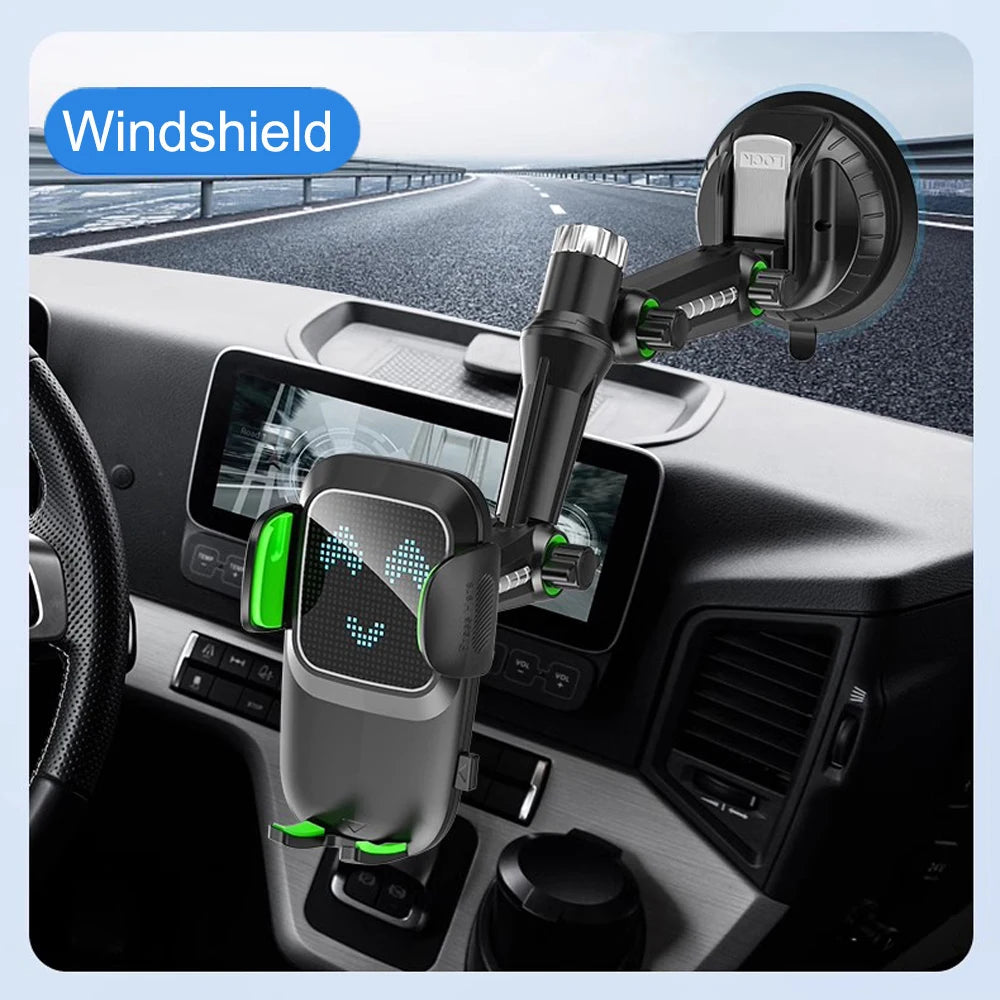 Suction Cup Phone Holder Windshield/Dashboard/Window Universal Suction Cup Car Phone Holder Mount with Sticky Gel Pad Compatib CM World