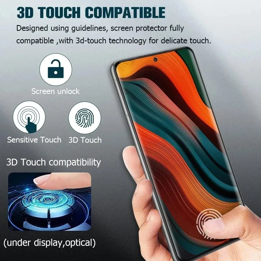 4-1Pcs Curved Tempered Glass For Samsung Galaxy S26 Ultra S25 S24 S23 S22 S21 Ultra Plus Note 20 S8 S9 Screen Protector Glass