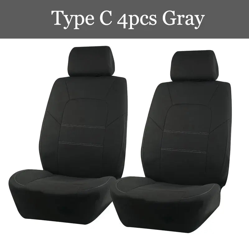 AUTOKING 4pcs/9pcs  Universal Polyester Car Seat Cover Set Car Accessories Interior Fit For Most Car, Truck, SUV, or Van CM World