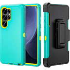 3IN1 OTT Heavy Duty Rugged Box Phone Case For Samsung Galaxy S26 S25 S24 S23 Plus Ultra Shockproof Armor Protect Cover with Clip