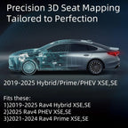 EKR Rav4 Car Seat Covers Custom Fit for Toyota Rav4 2019-2025 LE/XLE Premium/Limited Waterproof Faux Leather Car Seat Cover Protect Full Set for SUV