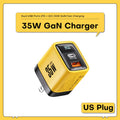 35W GaN Charger LED Display USB Charger for IPhone 14 Pro Samsung Xiaomi IPad Pro PD 3.0 QC 3.0 Quick Charger USB C Fast Charge Car Mobile World