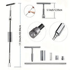 Car Dent Puller Repair Tools Slide Reverse Hammer Suction Cup Body Paintless T-Bar Dent Puller Kit Auto Hail Repair Accessories CM World