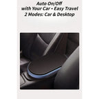 For Car Home Office Desktop Air Purifier Wireless Solar Powered Aluminum Alloy Portable Freshener Cleaner Purification Device CM World