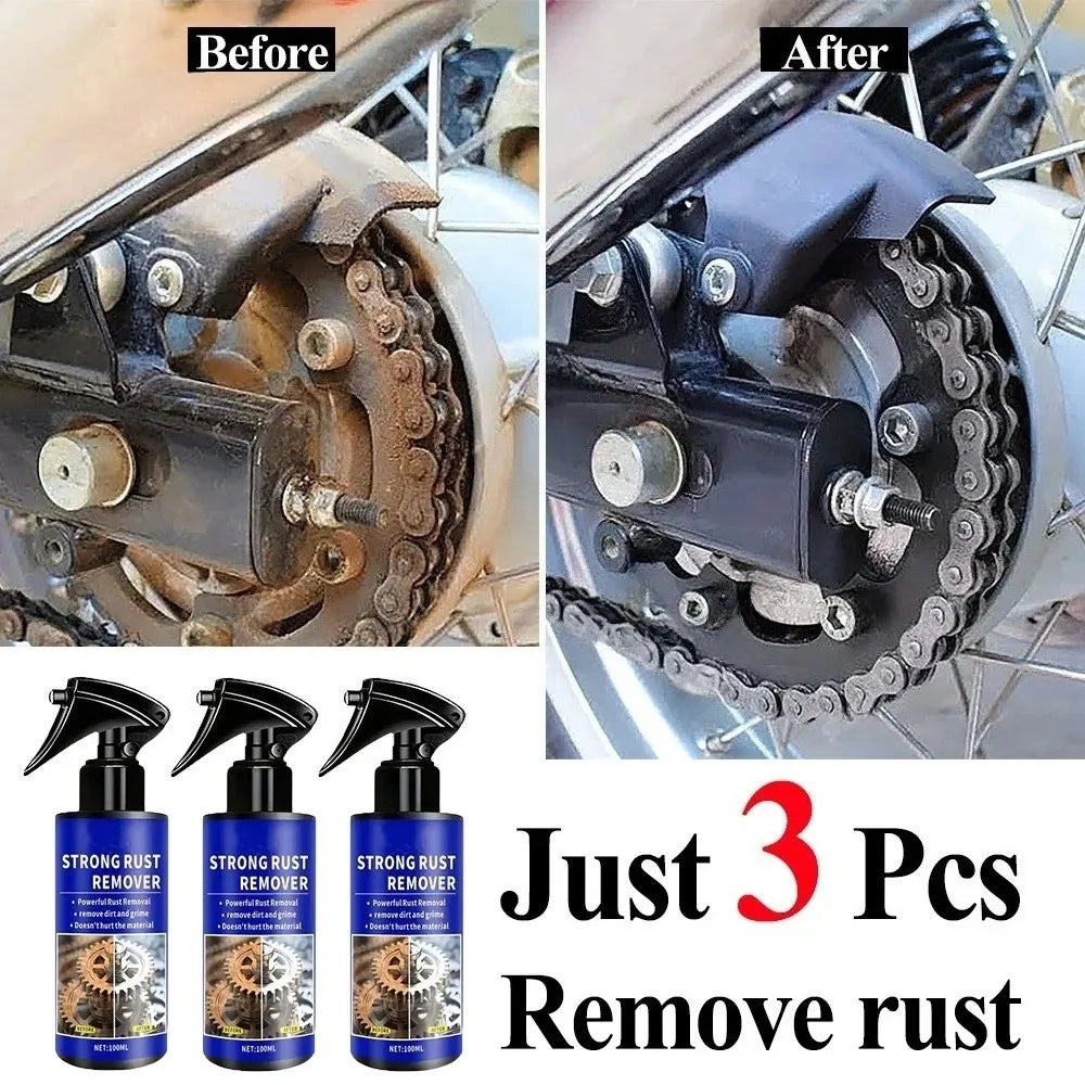 Car rust remover, quick car wheel care, cleaning, metal iron powder, stain removal CM World