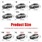 Full-Wrapped Car Cover All Weather Outdor Car Exterior Protection Covers Snowproof Anti-hail Cover Universal for Sedan SUV Car Mobile World