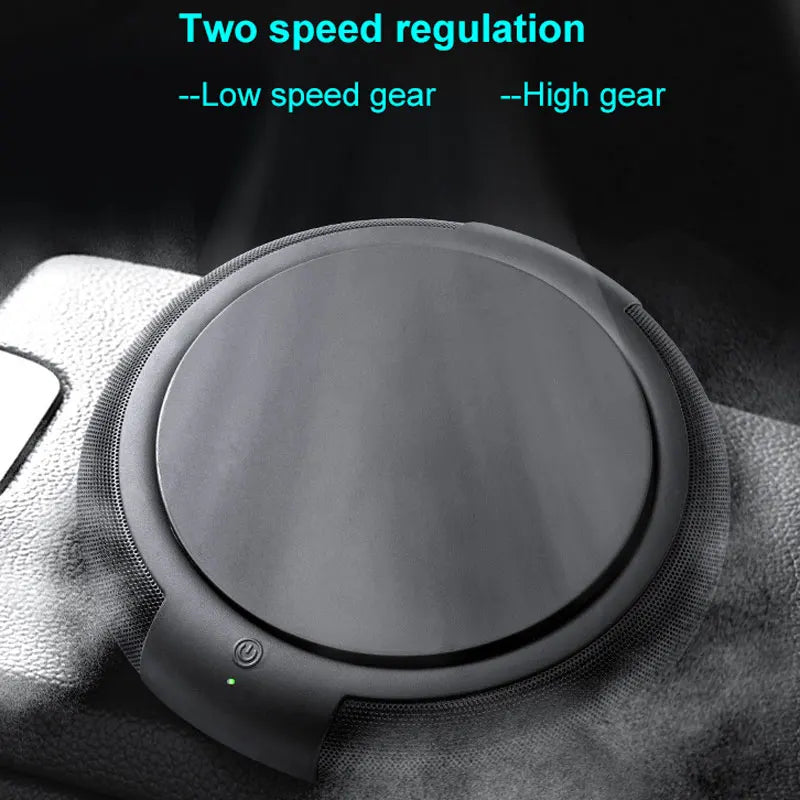 H12 HEPA Air Purifier PM2.5 Smoke aromath Air Fresher Usb Air Circulator Electric Vehicle Aromatherapy Accessories Black White CM World