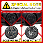 4PCS 19 Inch Wheel Cover for Tesla Model Y 2020-2024 Right＆Left Automobile Hubcap Replacement Wheels Cover Full Rim Accessories CM World
