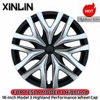 4PCS HubCap for New Tesla Model 3 Highland 2025 18 Inch Performance Replacement Wheel Cap Auto Full Rim Cover Accessories 2024