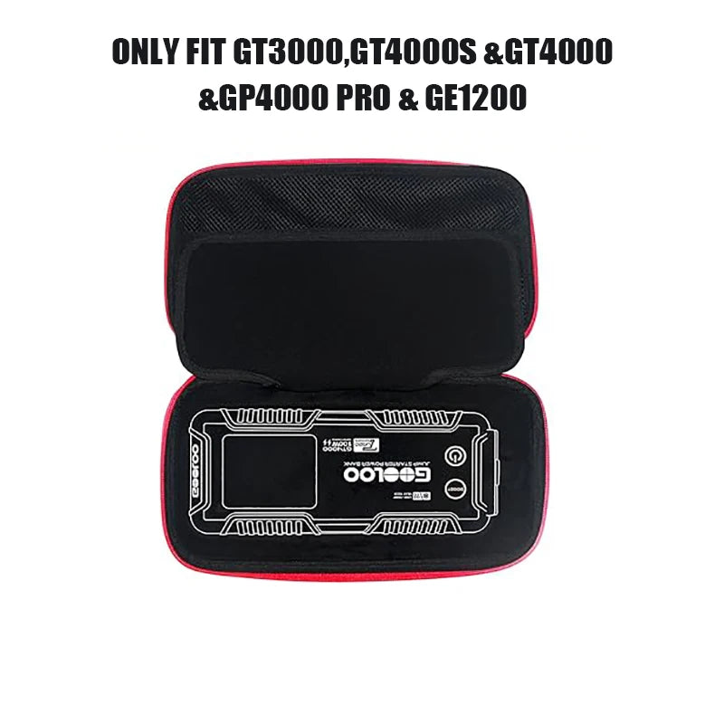 For GOOLOO GT4000 GT3000 GE1200 GP4000 PLUS Jump Starter EVA Storage Box Portable Black Power Bank Storage Bag
