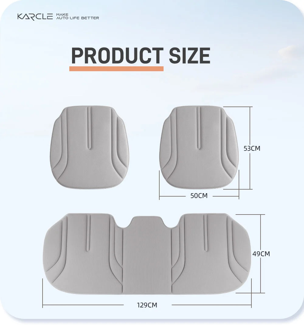 Breathable Cotton Car Seat Cover Summer Cool Front Seat Cushion Universal Rear Seat Pad Comfortable Car Interior Accessories Car Mobile World