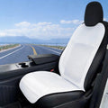 Summer Car Seat Cover Ventilated & Massage Function USB Charging Cooling Breathable Cushion Pad For Tesla Model 3 Y 2022-2024 Car Mobile World