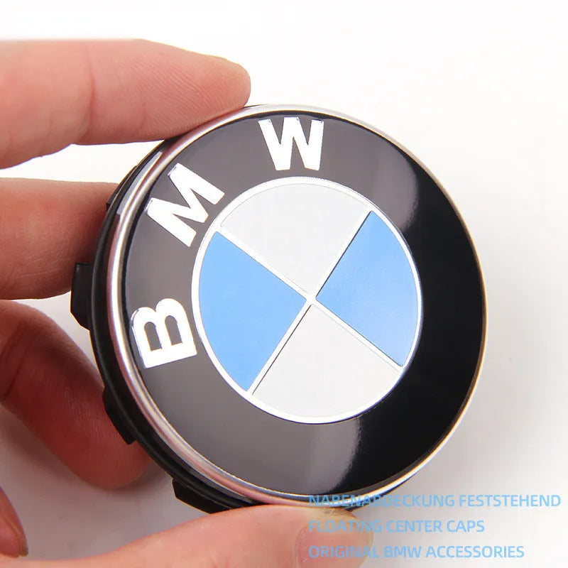 BMW Wheel Center Caps Floating Design, 68mm/56mm Set of 4 for E F Chassis Models, Replacement Hub Covers Auto Accessoires CM World