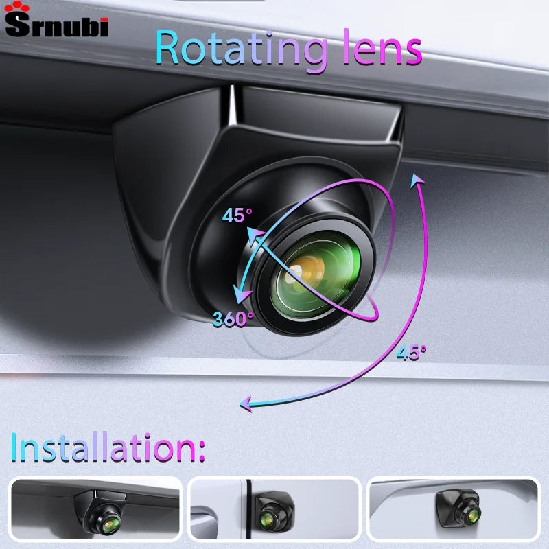 AHD 1920x1080P CVBS Night Vision 12V IP68 Waterproof 170° Degree Fisheye Golden Lens Full HD Vehicle Backup Car Rear View Camera Car Mobile World