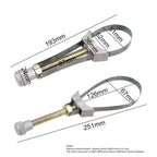 Adjustable Steel Strap Wrench 60-120mm Car Oil Filter Removal Wrench Automobile Maintenance Hand Tool