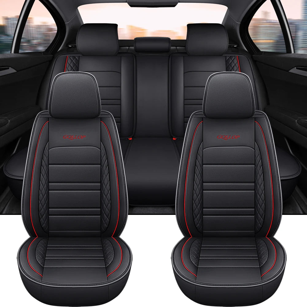 Full Coverage Pu Leather Car Seat Covers for JAGUAR XF F-Pace E-pace I-Pace X-Type XE XJ XK Car Accessories Car Mobile World