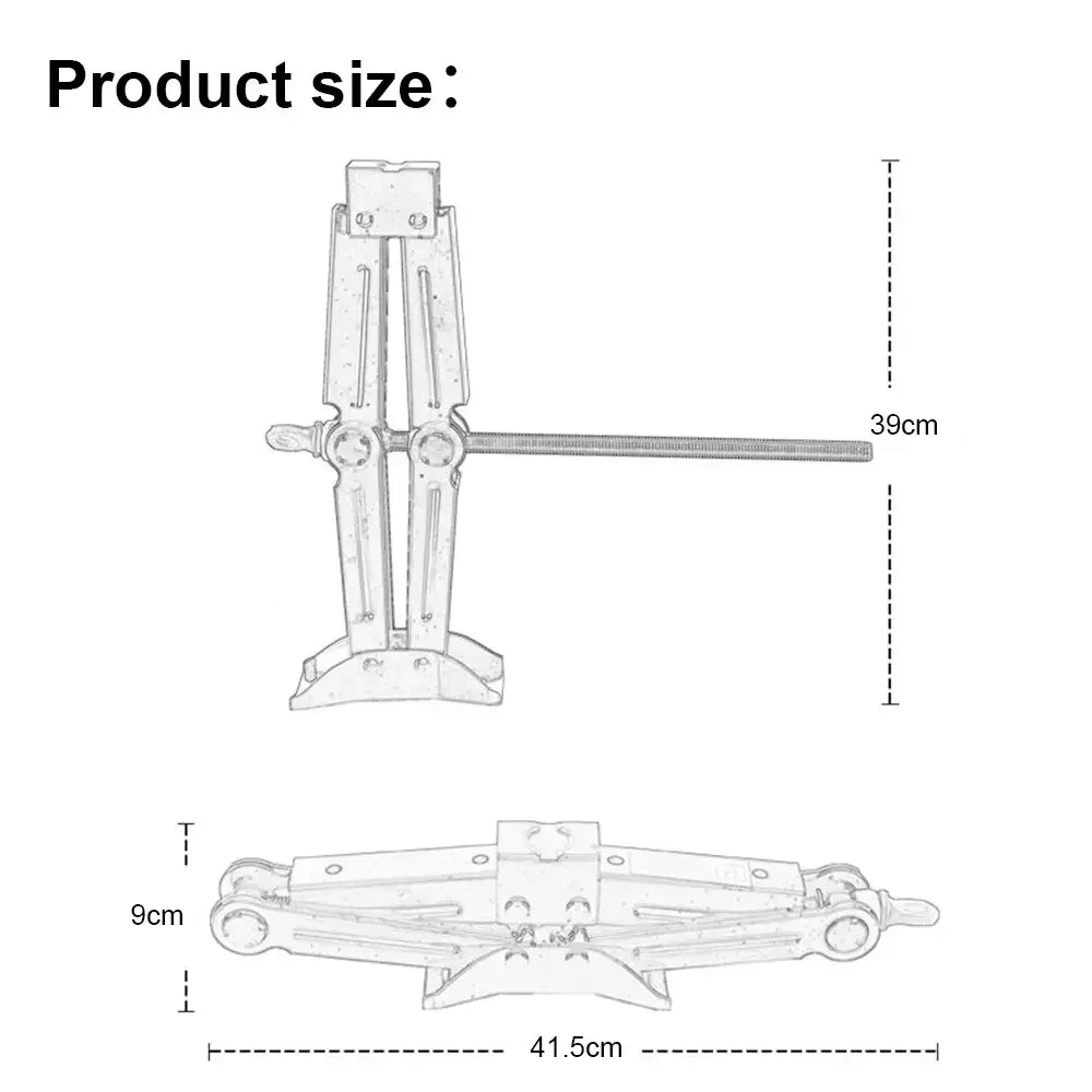 2.5T 1.5T car jacks 2 in 1 Manual Lift Jack Car Repair Tool Lifting Tool with Labor-saving Ratchet Wrench Foldable Jack for Car CM World