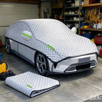 Outdoor Car Covers Protector Half Cover Protective Exterior Awning Sunshield Anti-hail Waterproof Universal Windshield Dust