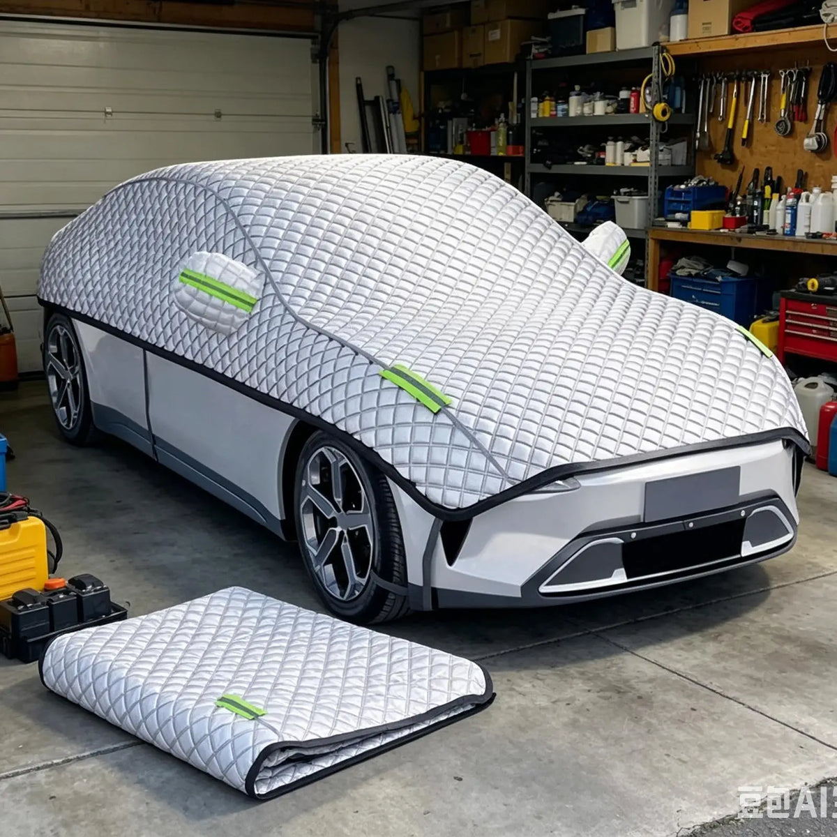 Outdoor Car Covers Protector Half Cover Protective Exterior Awning Sunshield Anti-hail Waterproof Universal Windshield Dust