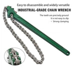 Chain Filter Wrench 12 Inch Oil Machine Filter Strap Non Slip Multifunction Pipe Fittings Tool Belt Strap Wrench For Plumbing Car Mobile World