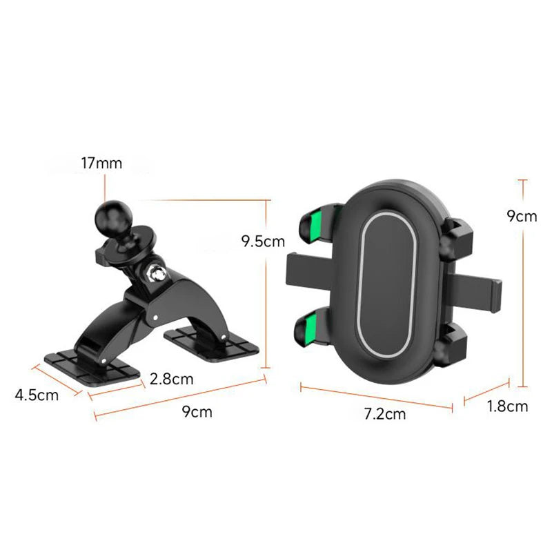 17mm - Universal Ball - Head Car Dash Dual Self Adhesive Base 360 Degree Rotation Phone Holder Cellphone Support Bracket Acce... CM World