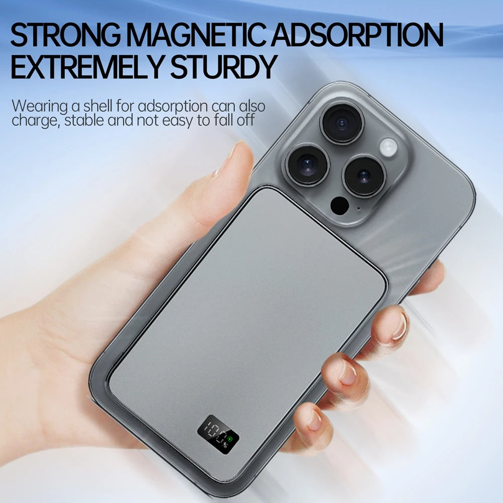 CCC Magnetic Wireless Power Bank Thin Portable PD20W Fast Charging External Battery For Magsafe For iPhone Samsung Xiaomi Airpod Car Mobile World