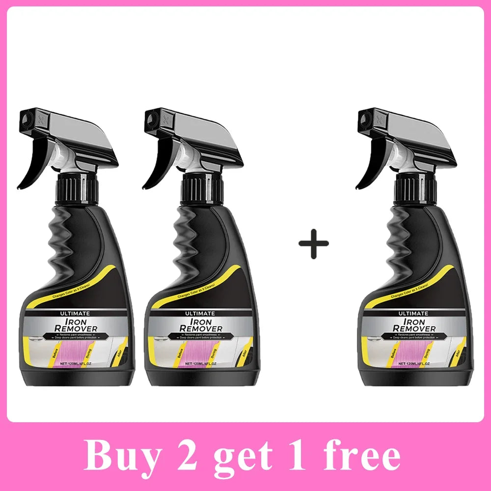 Multi-Use Car Rust Remover Spray - Wheel & Exhaust Pipe Care, Metal Iron Powder Cleaner CM World