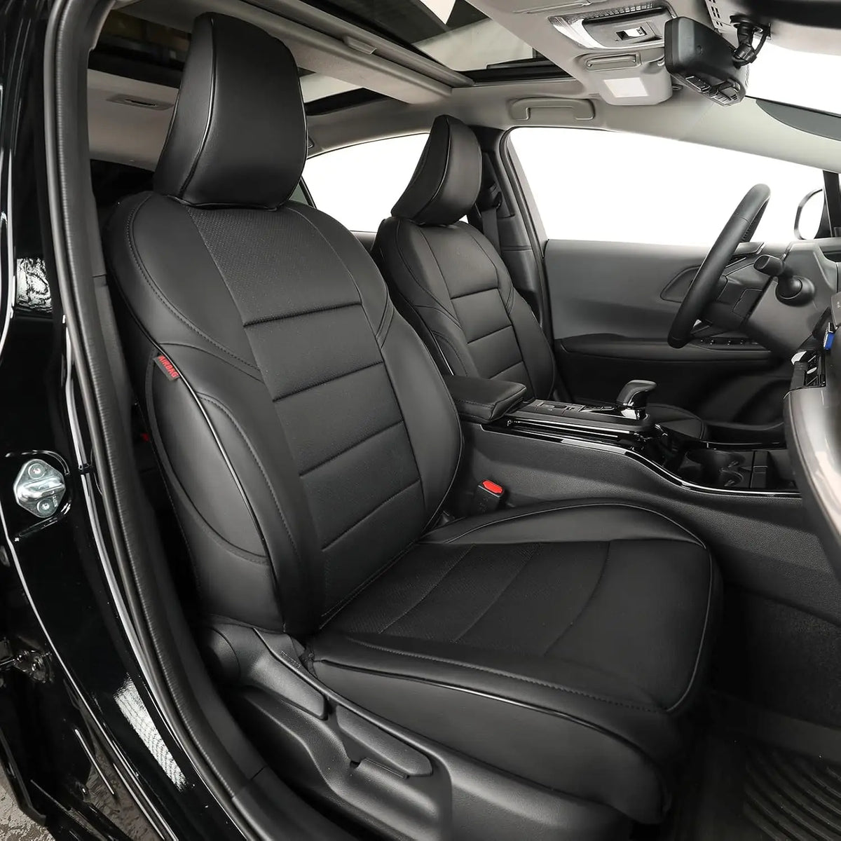 EKR Prius Custom Fit Car Seat Covers Leather Full Set For Toyota Prius/Prius Prime 2023 2024 2025 2026 LE/XLE/Limited/SE/XSE Etc Waterproof Leather Cushion Seat Protective Cover