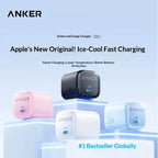 Anker 30w Pd Fast Charger Ice Sensing Usb C Wall Charger For Phone 16 Pro Max Phone 15 Pro Portable Mobile Phone Power Adapter Car Mobile World