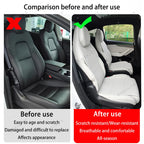 For Tesla Model YL 2026+ Ventilation Seat Cover Breathable Comfortable PU Leather Seat Cushion All-season Car Seat Accessories