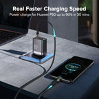 QOOVI 65W GaN Charger USB Type C Fast Charging Quick Charge 4.0 Adapter USB-C PD Charger For Samsung Xiaomi Macbook iPhone ipad Car Mobile World