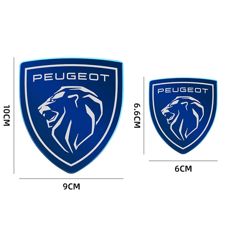 metal Car Front Hood Cover Sticker Rear Tail Emblem Decal for Peugeot 307 206 308 207 406 407 408 508 3008