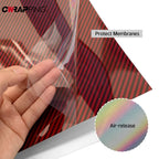 Car Stickers Glossy Red Vinyl Wrap Film Waterproof Vinyl Decorative Self-Adhesive Nti Scratch Film Car Wrap Motorcycle Stickers