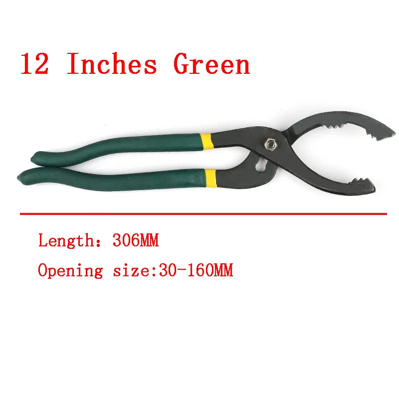 Pliers Oil Filter Wrench Car Removal 10 12 inch Non Slip Grip Adjustable Repair Home Universal Hand Tools Oil Filter Pliers Car Mobile World