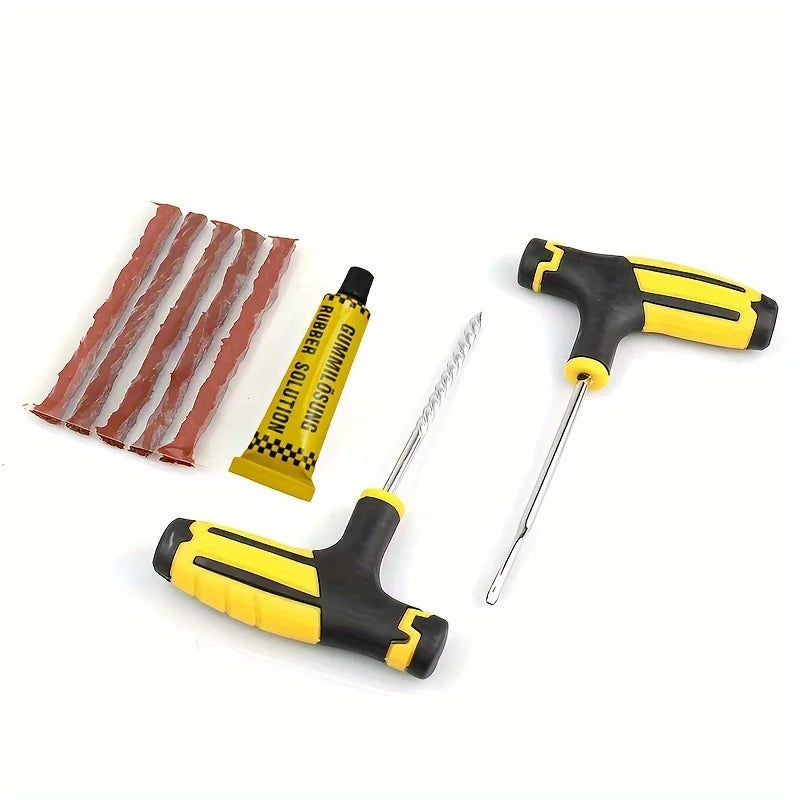 Car Tire Repair Kit Practical Tools Durable Tire Strips Super Glue Included Auto Emergency Repair Kit Optional with/without glue CM World