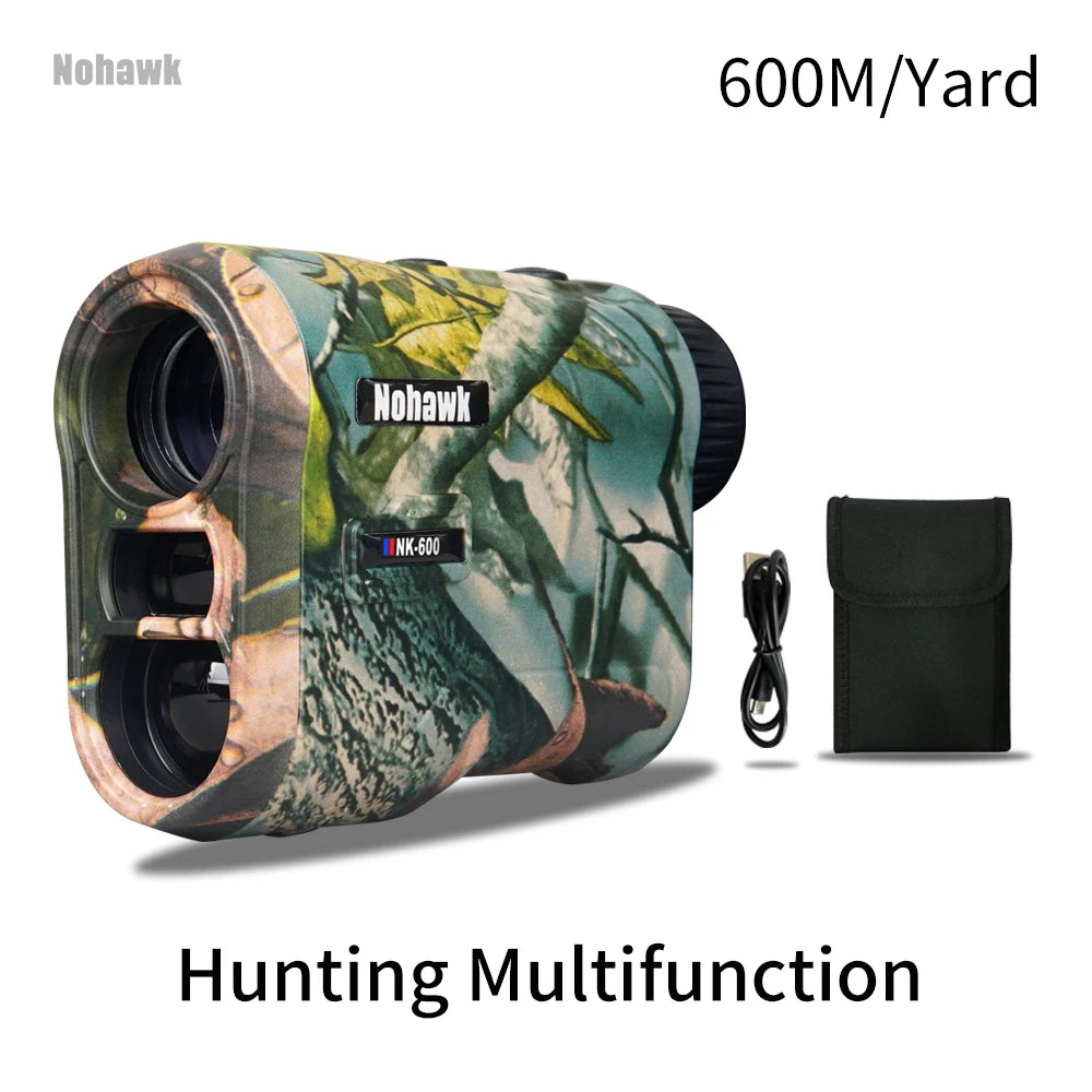 Nohawk 600M 1000Y Golf Laser Rangefinder for Hunting Range Finder With Slope Compensation for Golfer Monoculars Distance Meter CM World