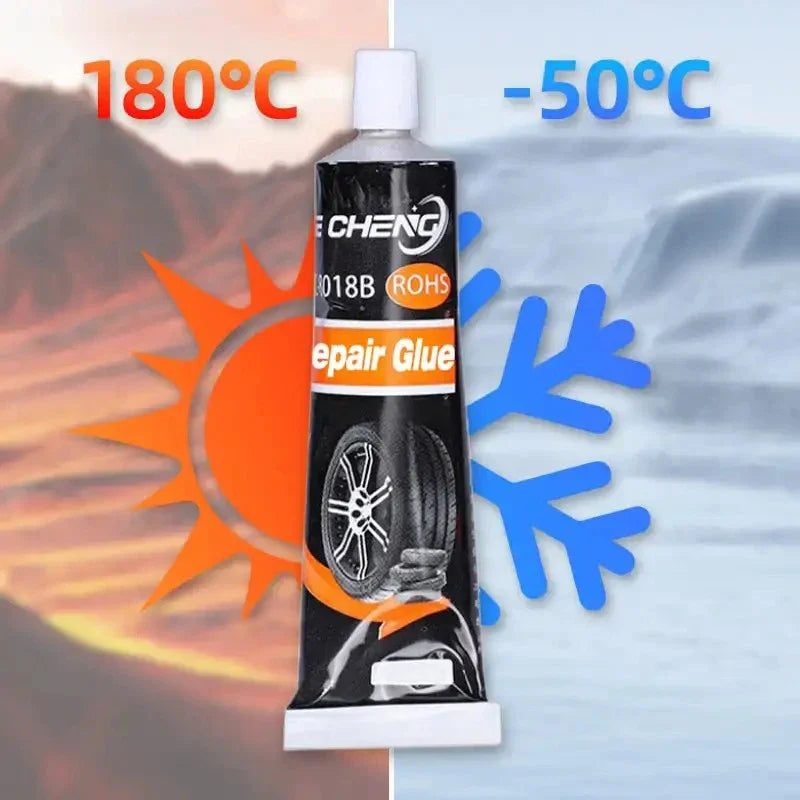 Tire Repair Glue Waterproof & High Temperature Resistant Black Sealing Waterproof And High-Temperature Resistant Repair Adhesive CM World