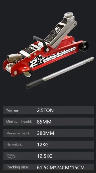 Durable  New Car mounted horizontal jack SUV car sedan hydraulic 2-ton car mounted hydraulic jack